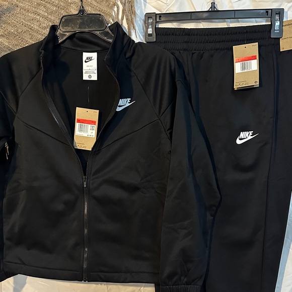 Nike Other - Nike Black Track Jacket and Pants with White Swoosh MSRP $62